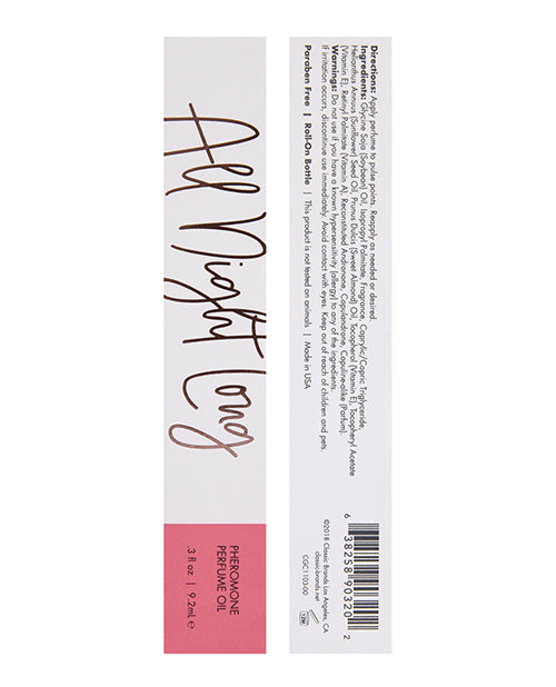 Aceite perfumado CGC con feromonas - 9.2 ml All Night Long