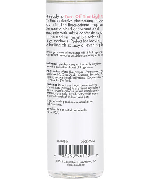 CGC Body Mist con feromonas - 103 ml Apaga las luces