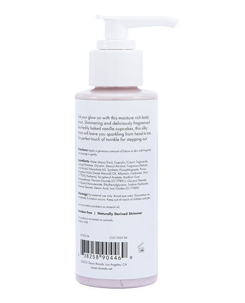 CGC Glow Pink Cupcake Loción corporal brillante - 4 oz Rosa