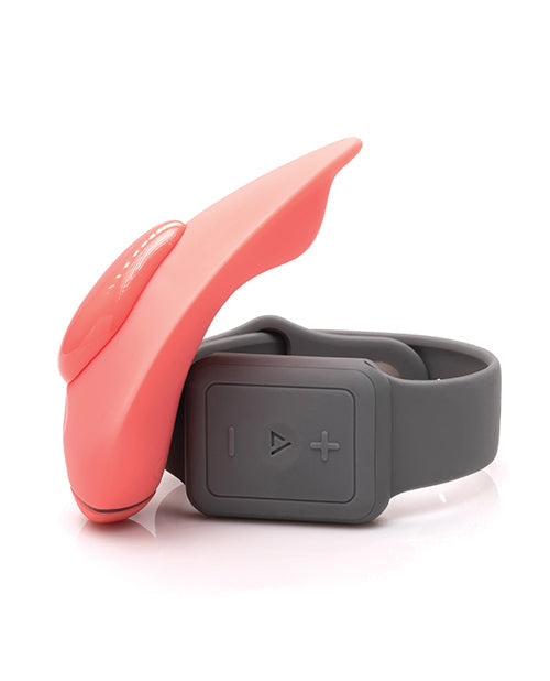 Clandestine Devices Compañero Panty Vibrador con Control Remoto Ponible - Coral