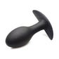 Curve Toys Rooster Rumbler Vibrating Silicone Anal Plug Large - Black