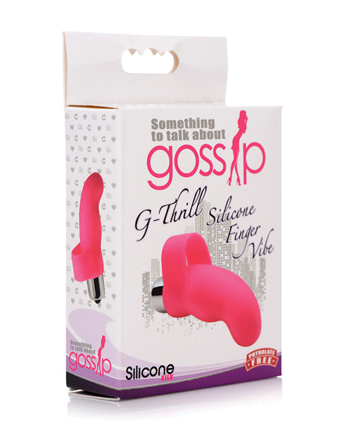 Vibrador de silicona para dedos Gossip | G-Thrill Mejor vibrador para mujeres | Vibrador de punto G Magenta