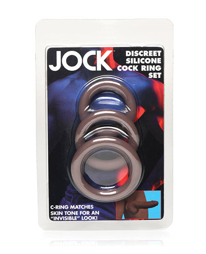 Curve Toys Jock Anillo de Pene de Silicona Set de 3 - Oscuro