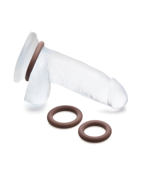 Curve Toys Jock Anillo de Pene de Silicona Set de 3 - Oscuro