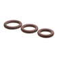 Curve Toys Jock Anillo de Pene de Silicona Set de 3 - Oscuro