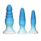 Curve Toys Simply Sweet Ensemble de plugs anaux en silicone - Bleu