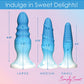 Curve Toys Simply Sweet Ensemble de plugs anaux en silicone - Bleu