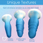 Curve Toys Simply Sweet Ensemble de plugs anaux en silicone - Bleu