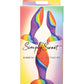 Curve Toys Simply Sweet Rainbow Silicone Butt Plug Set