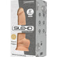 Dildo grande SilexD Modelo 3 de 8" | Dildo de silicona con memoria Silexpan | Dildo de ventosa color marfil