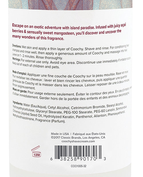 Crème de rasage COOCHY – 946 ml Island Paradise