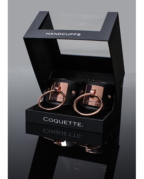 Menottes réglables collection Pleasure - Noir/Or rose