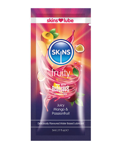 Lubricante a base de agua Skins - Frasco de 5 ml Mango & Maracuyá