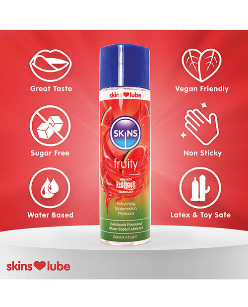 Lubrifiant à base d'eau Skins – 130 ml Pastèque