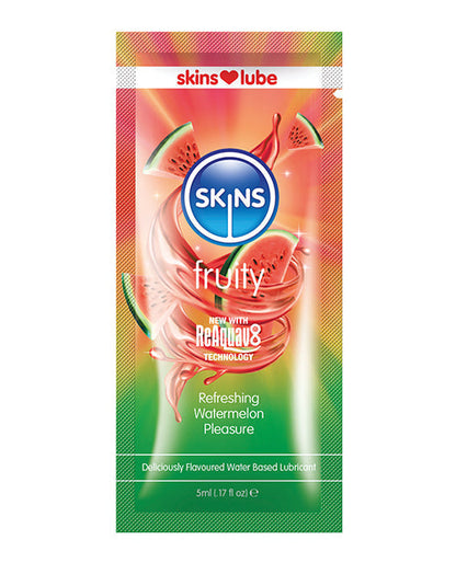 Lubricante a base de agua Skins - 5 ml lámina Sandía