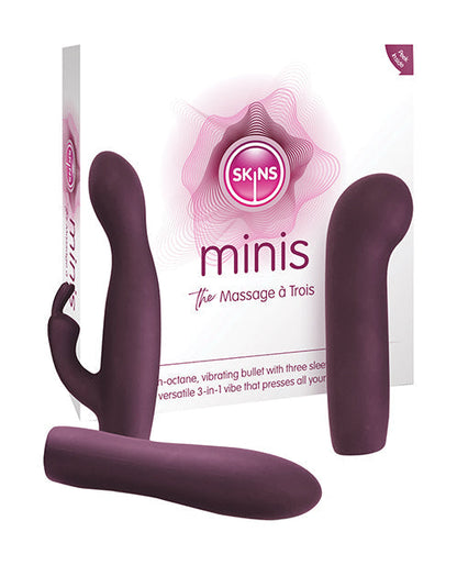 Skins Minis Massage À Trois - Magenta