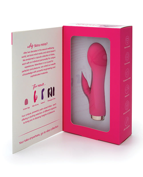 Mini vibromasseur lapin Skins | Vibromasseur clitoridien Bijou Bunny | Vibromasseur point G rose | Meilleur vibromasseur pour femme