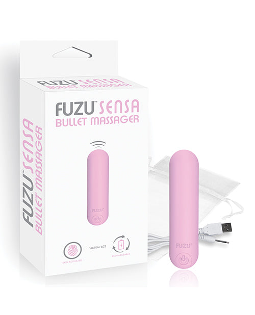 Fuzu Sensa Masseur-ogive rechargeable activé - Rose pastel