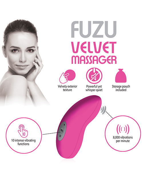Fuzu Velvet Massager - Rose fluo