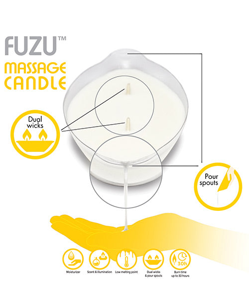 Vela de Masaje Fuzu - 4 oz Dátiles de Fiyi y Cáscara de Limón