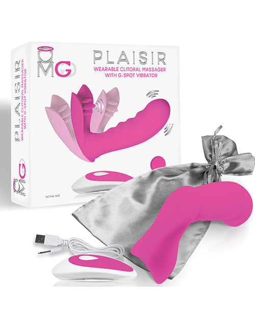 OMG Plaisir stimulateur clitoridien portable avec vibromasseur point G - Rose
