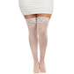 Haut en dentelle cuissardes - Blanc QN