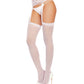 Collant Porte-Jarretelles Transparent - Blanc Taille Unique