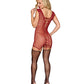 Camiseta sin costuras con minipinzas de liguero Ox Blood T/U