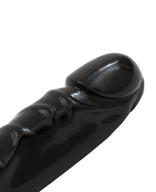 Grand gode noir Doc Johnson de 12 pouces | Gode réaliste Jr Double Header | Gode géant flexible