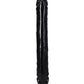 Grand gode noir Doc Johnson de 12 pouces | Gode réaliste Jr Double Header | Gode géant flexible
