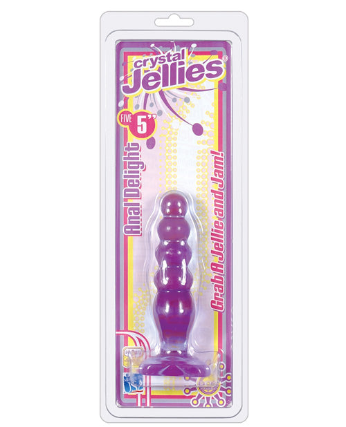 Crystal Jellies 5" Placer Anal - Morado