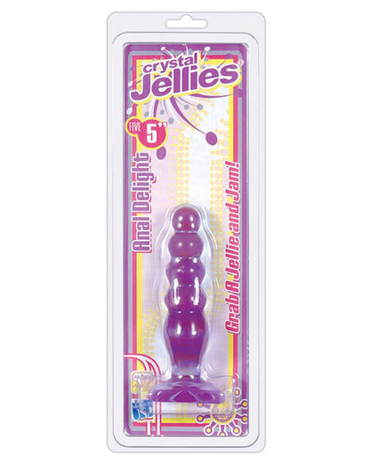 Crystal Jellies 5" Placer Anal - Morado