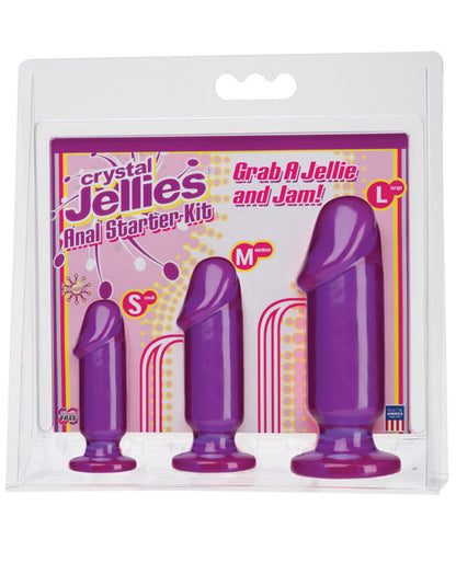 Kit de inicio anal Crystal Jellies - Morado