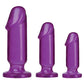 Kit de inicio anal Crystal Jellies - Morado
