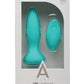 Un plug anal en silicone rechargeable A Play Adventurous avec télécommande - Teal