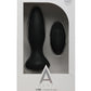 Un plug anal Play rechargeable en silicone expérimenté avec télécommande - Noir