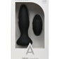 Un plug anal en silicone rechargeable Play Thrust Experience avec télécommande - Noir