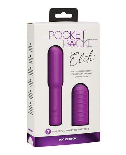 Pocket Rocket Elite rechargeable avec manchon amovible - Violet