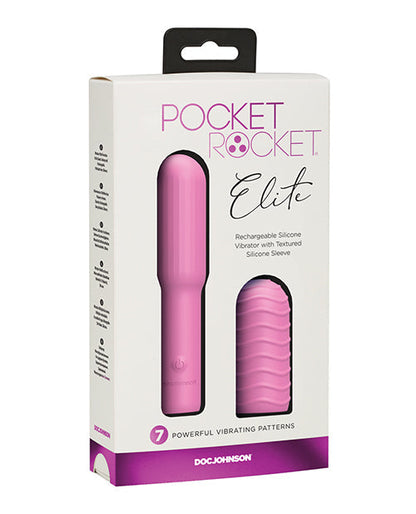 Pocket Rocket Elite Rechargeable avec manchon amovible - Rose