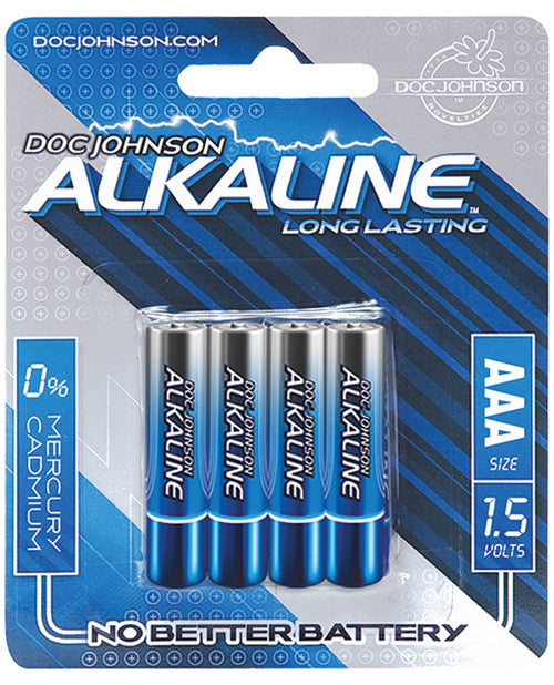 Pilas alcalinas Doc Johnson - AAA paquete de 4