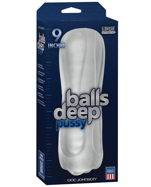 Balls Deep The Baller Pussy Stroker de 9 pulgadas - Frost