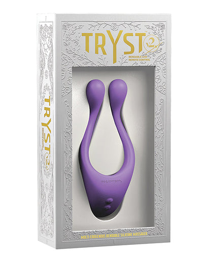 Masseur multi-zones flexible Tryst V2 avec télécommande - Violet