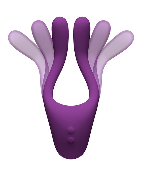 Masseur multi-zones flexible Tryst V2 avec télécommande - Violet