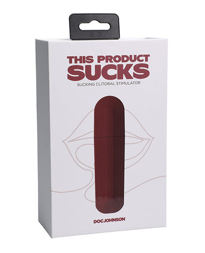 Ce produit, c'est de la merde ! Jouet de succion en forme de rouge à lèvres – Rouge