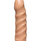 Vac-U-Lock Dildo Realista Rígido Furioso de 6" - Blanco