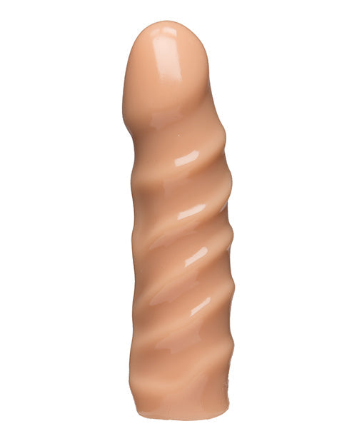 Vac-U-Lock Dildo Realista Rígido Furioso de 6" - Blanco