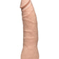 Dildo realista Vac-U-Lock | Dildo texturizado de 7" | Dildo grande Ultraskyn | Dildo blanco básico