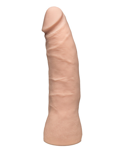 Dildo realista Vac-U-Lock | Dildo texturizado de 7" | Dildo grande Ultraskyn | Dildo blanco básico