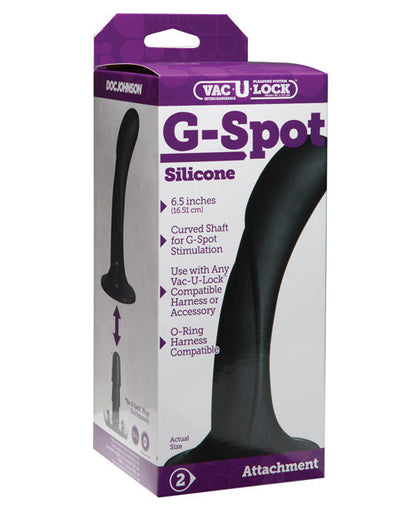 Dildo de silicona G Spot Vac-U-Lock - Negro
