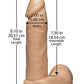 Arnés Ultra 2 juegos de 3 con dildo realista de 8" y polvo